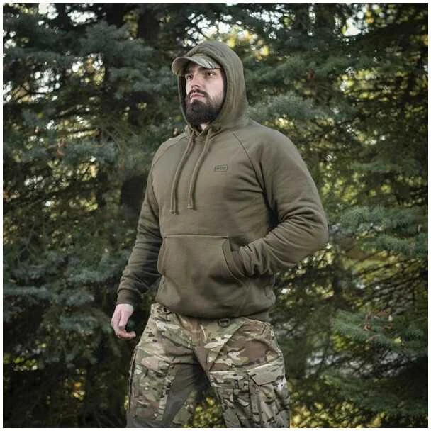 M-Tac Cotton Raglan Hard Hoodie Medvilninis džemperis su gobtuvu