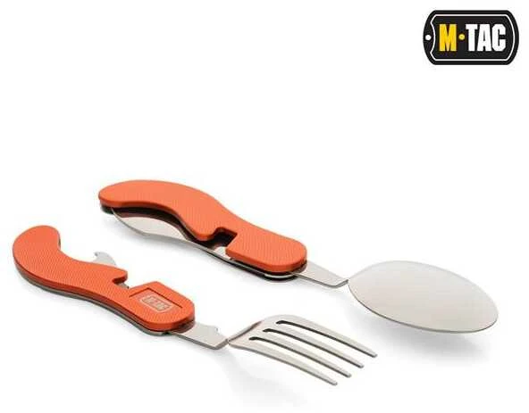 M-Tac Folding Two-piece Cutlery Set Sulankstomas dviejų dalių įrankių rinkinys