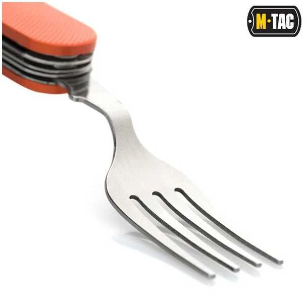 M-Tac Folding Two-piece Cutlery Set Sulankstomas dviejų dalių įrankių rinkinys