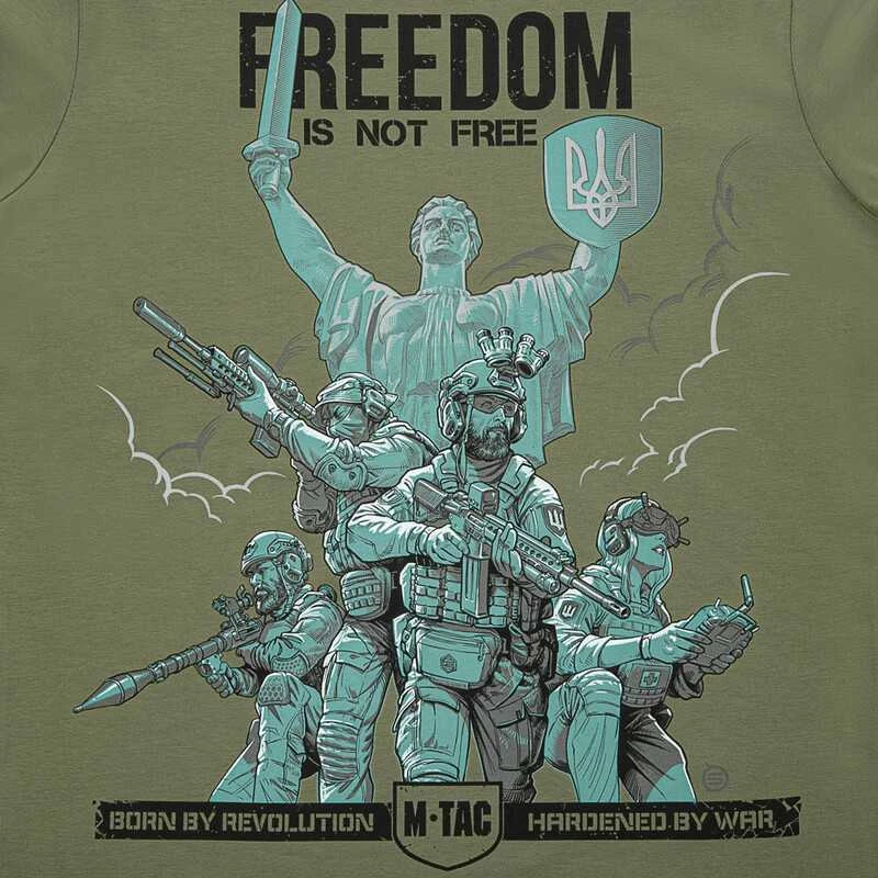 M-TAC Freedom Is Not Free Marškinėliai su Ukrainos motyvais