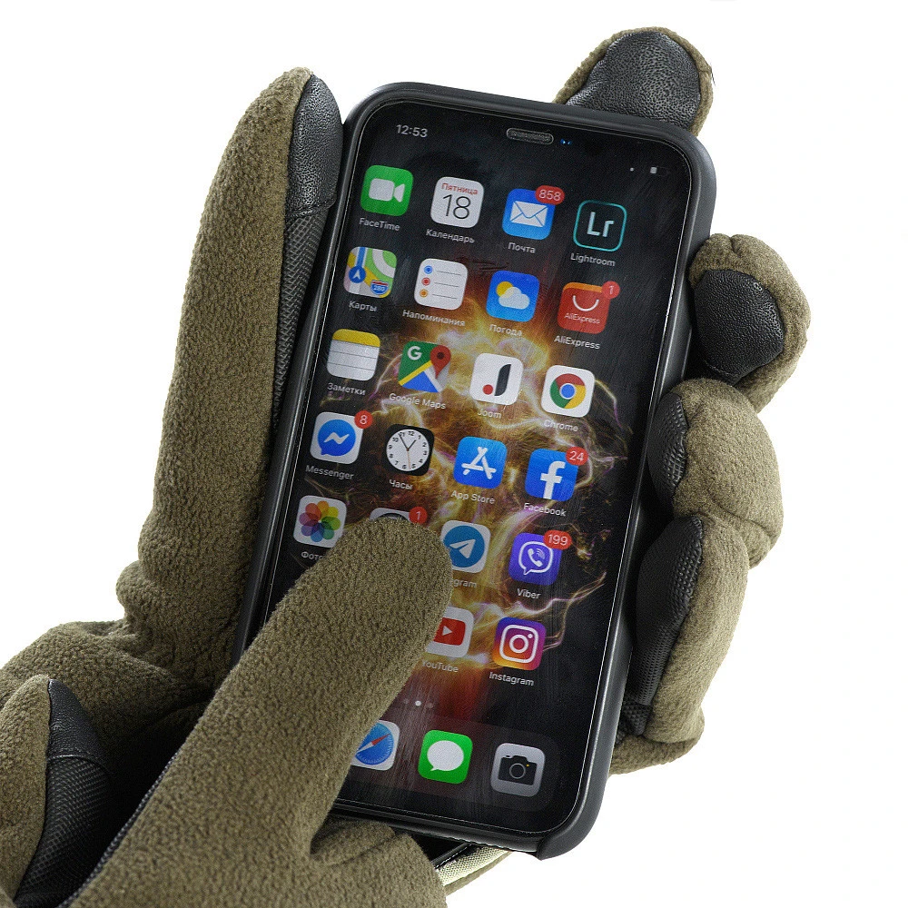 M-Tac Gloves Fleece Thinsulate 3M Flisinės, šiltos, žieminės pirštinės