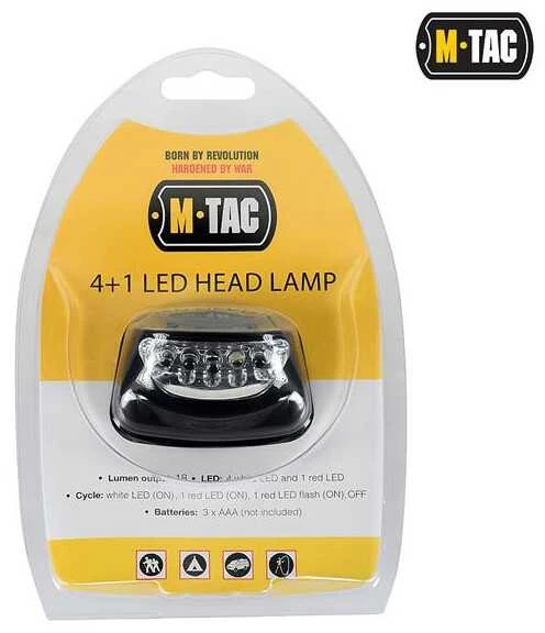 M-Tac headlamp 4+1 LED Prožektorius ant galvos
