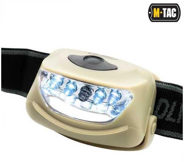 M-Tac headlamp 4+1 LED Prožektorius ant galvos