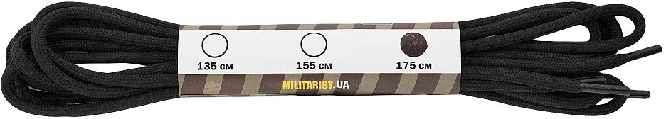 M-Tac Laces with Impregnation Juodas Impregnuoti batų raišteliai, juodi