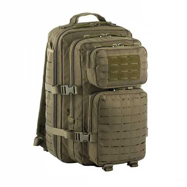 M-Tac Large Assault Pack Backpack lazerinis Cut Taktinė kuprinė 36 litrai