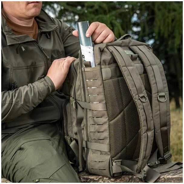 M-Tac Large Assault Pack Backpack lazerinis Cut Taktinė kuprinė 36 litrai