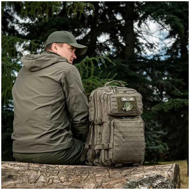 M-Tac Large Assault Pack Backpack lazerinis Cut Taktinė kuprinė 36 litrai