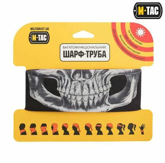 M-Tac Lightweight Tube Scarf Reaper Skull Kaklaskarė, kaklo mova su kaukolės motyvais