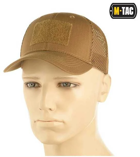 Kepurė M-Tac Mesh Flex Ripstop Baseball Cap with Velcro Beisbolo kepuraitė su tinkleliu ir Velcro juosta priekyje