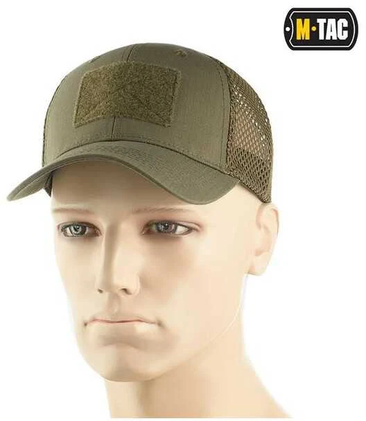 Kepurė M-Tac Mesh Flex Ripstop Baseball Cap with Velcro Beisbolo kepuraitė su tinkleliu ir Velcro juosta priekyje