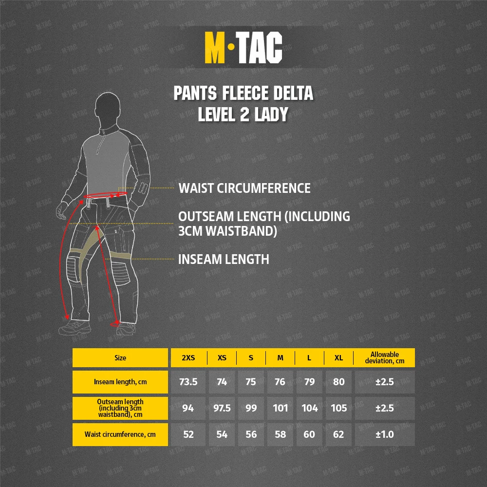 M-Tac Pants Fleece Delta Level 2 Lady Moteriškos apatinės termo kelnės