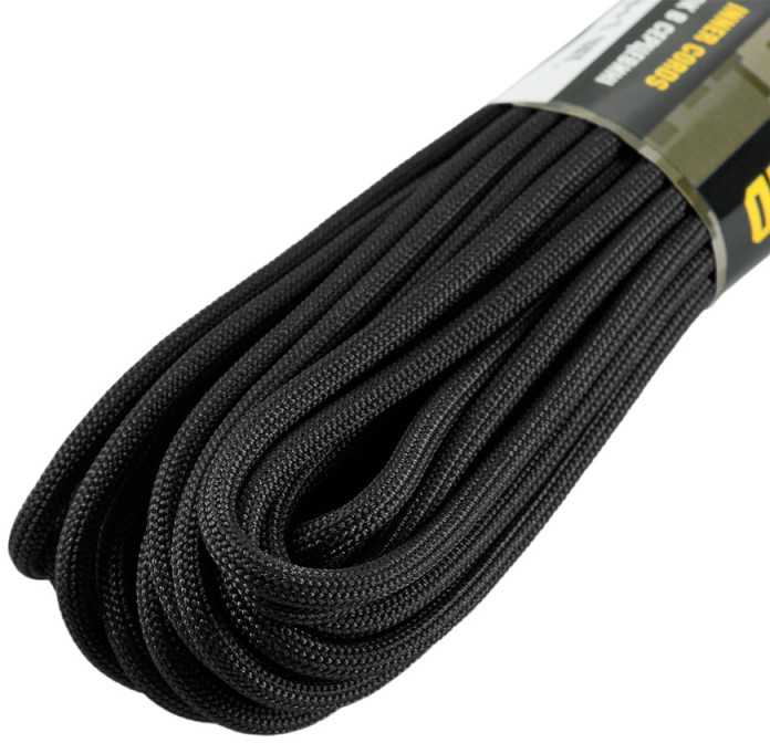 M-Tac Paracord 550 Mil-Spec Juodas Parakordas/Nailoninė virvė 30m