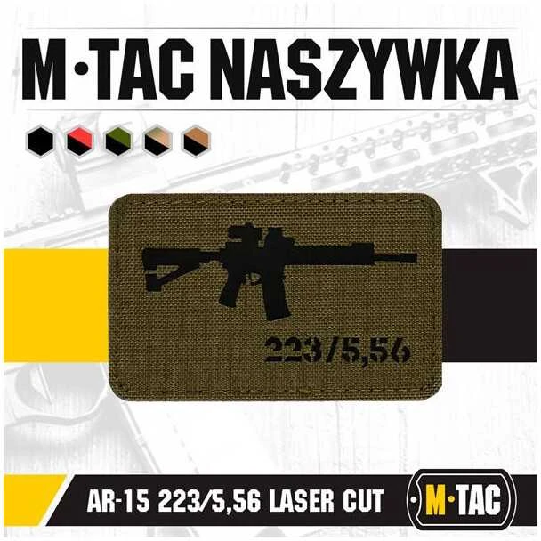 M-Tac Patch AR-15 223/5,56 lazerinis Cut Antsiuvas