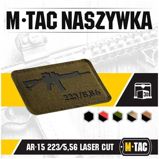 M-Tac Patch AR-15 223/5,56 lazerinis Cut Antsiuvas