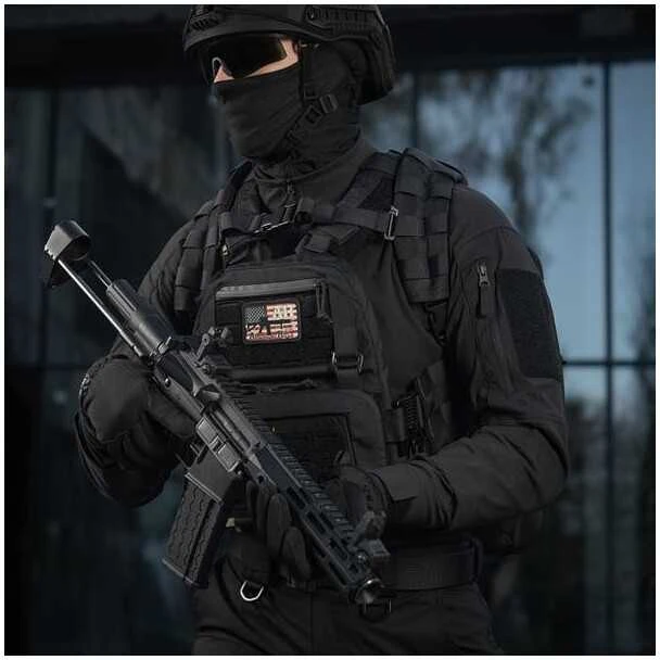 M-Tac Patch AR-15 American Rifle (80х50 мм) Juodas/GID Antsiuvas