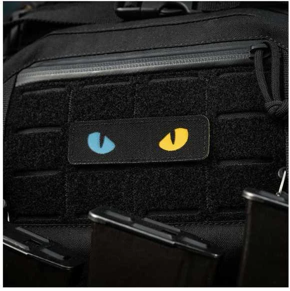M-Tac Patch Cat Eyes lazerinis Cut Juodas/Geltona/Mėlyna Antsiuvas su ukrainietiškais motyvais