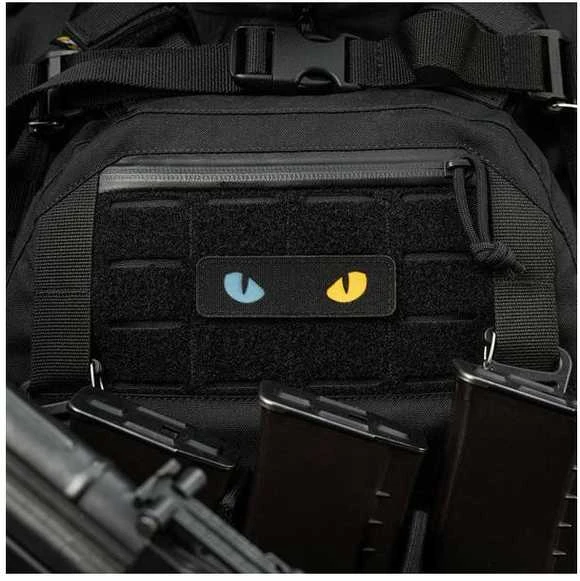 M-Tac Patch Cat Eyes lazerinis Cut Juodas/Geltona/Mėlyna Antsiuvas su ukrainietiškais motyvais