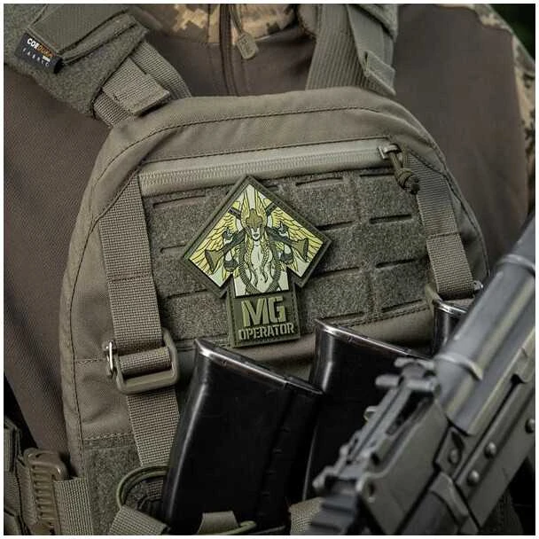 M-Tac Patch MG Operator Print PVC Antsiuvas su kulkosvaidžio motyvais