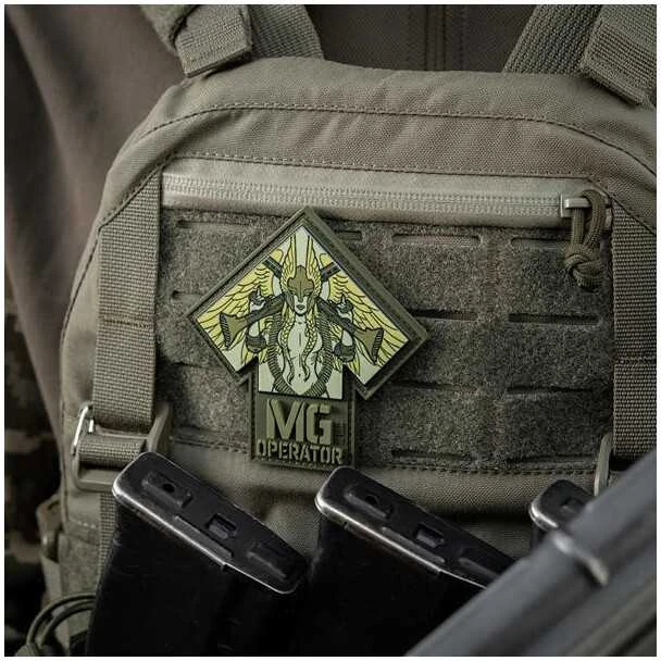 M-Tac Patch MG Operator Print PVC Antsiuvas su kulkosvaidžio motyvais