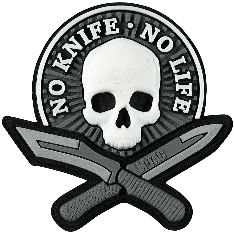 M-Tac Patch No Knife - No Life 3D PVC Antsiuvas