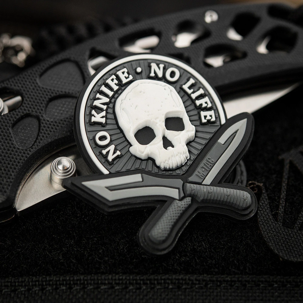 M-Tac Patch No Knife - No Life 3D PVC Antsiuvas