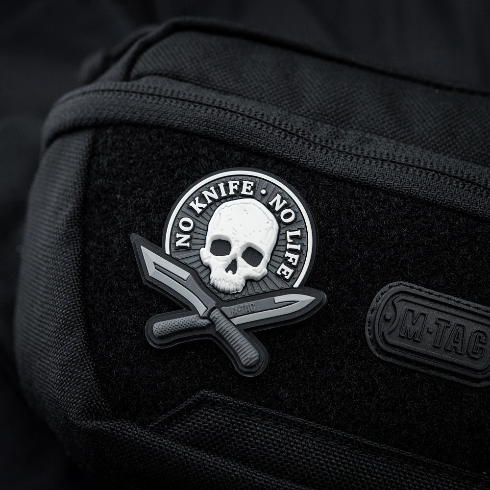 M-Tac Patch No Knife - No Life 3D PVC Antsiuvas