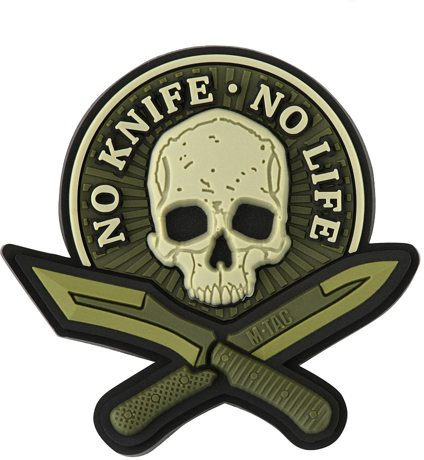 M-Tac Patch No Knife - No Life 3D PVC Antsiuvas