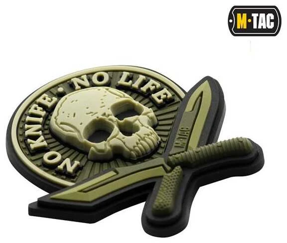 M-Tac Patch No Knife - No Life 3D PVC Antsiuvas