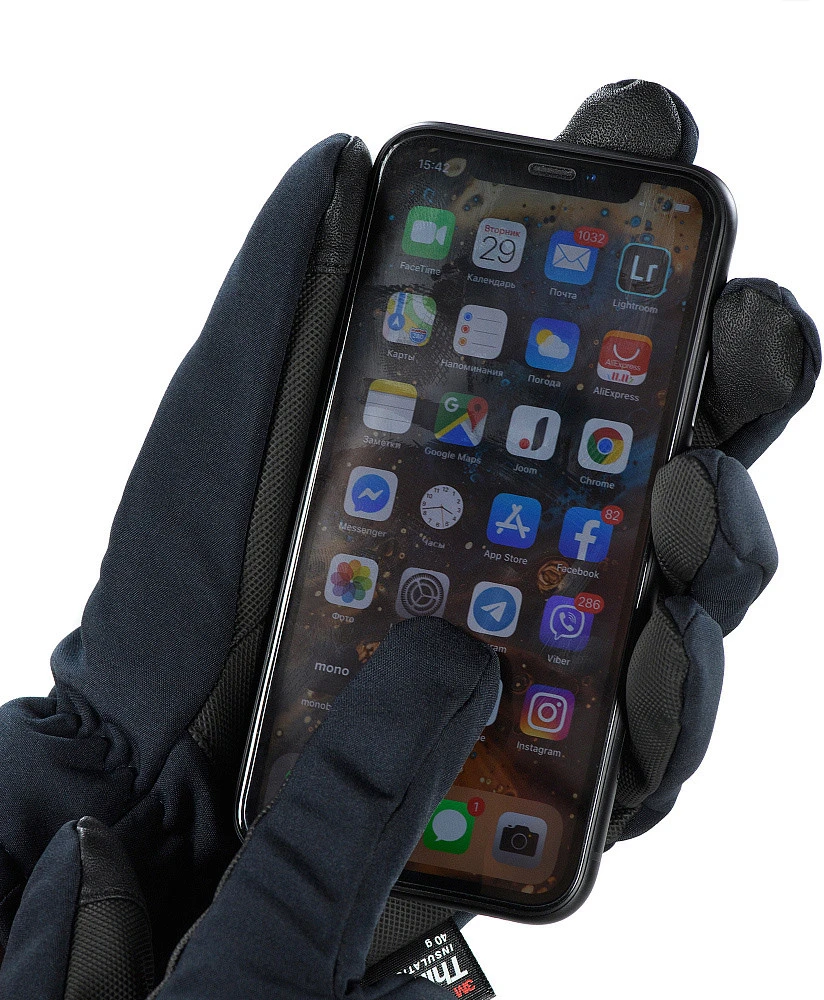 M-Tac pirštinės Soft Shell 3M Thinsulate Pirštinės šaltam, drėgnam orui