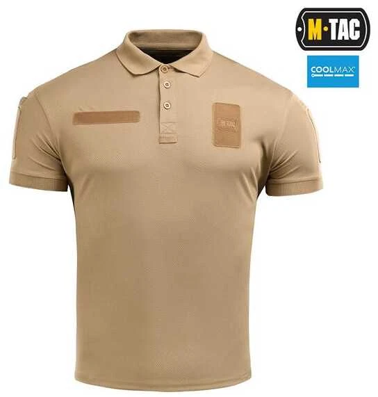 M-Tac Polo Elite Tactical Coolmax Taktiniai, šauliški marškinaičiai su VELCRO antsiuvams