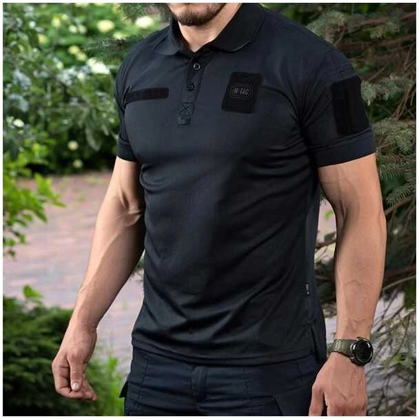 M-Tac Polo Elite Tactical Coolmax Taktiniai, šauliški marškinaičiai su VELCRO antsiuvams