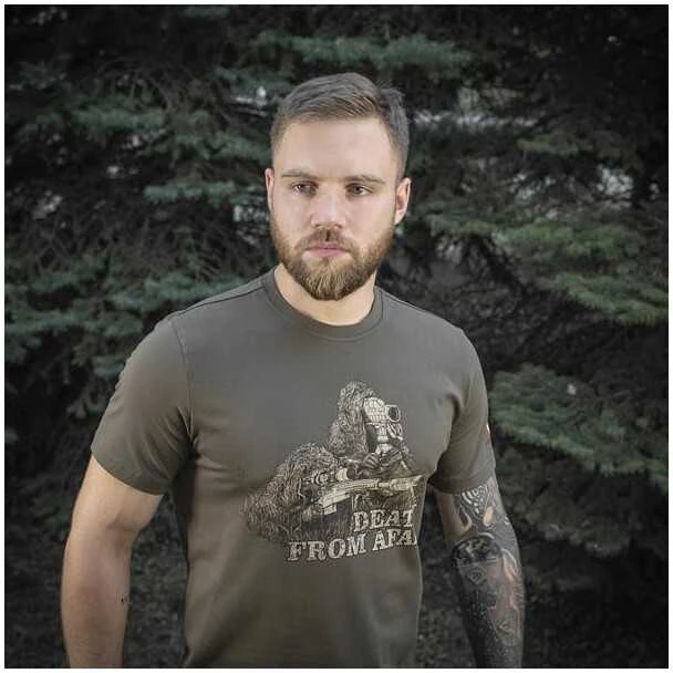 Kepurė M-Tac Sniper T-Shirt Marškinėliai su snaiperių, taikliųjų šaulių motyvais