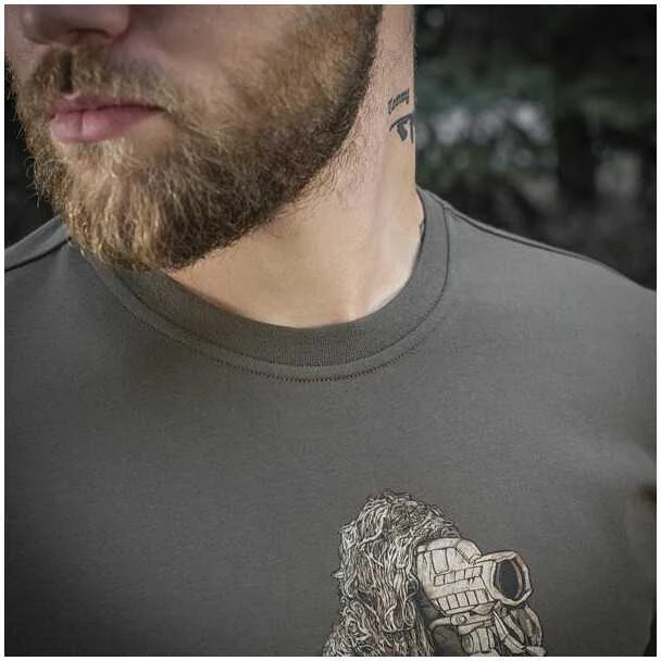 Kepurė M-Tac Sniper T-Shirt Marškinėliai su snaiperių, taikliųjų šaulių motyvais