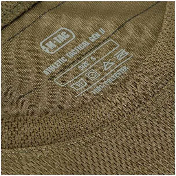 M-Tac Sweat-Wicking T-Shirt Athletic Tactical Gen.II Marškinėliai su Velcro antsiuvams