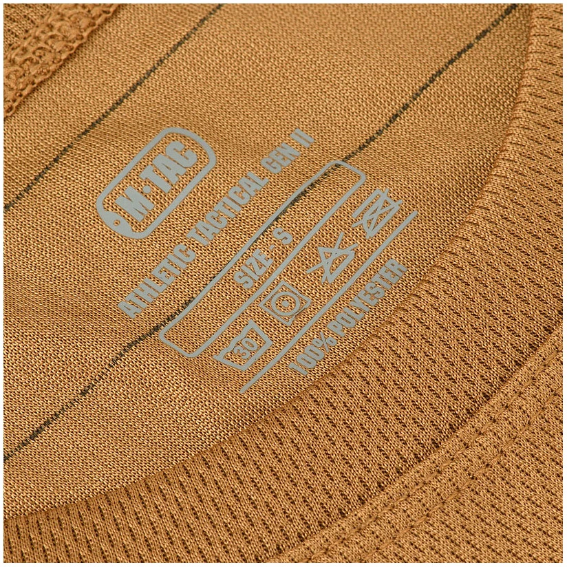 M-Tac Sweat-Wicking T-Shirt Athletic Tactical Gen.II Marškinėliai su Velcro antsiuvams