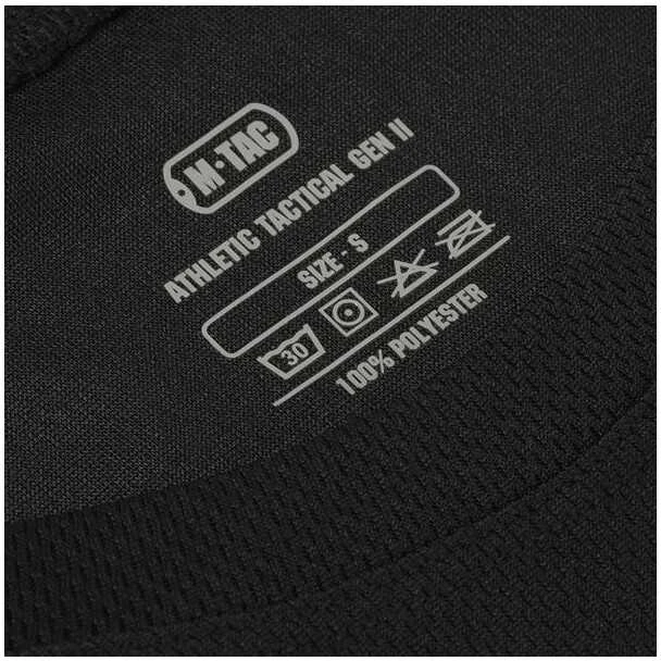 M-Tac Sweat-Wicking T-Shirt Athletic Tactical Gen.II Marškinėliai su Velcro antsiuvams