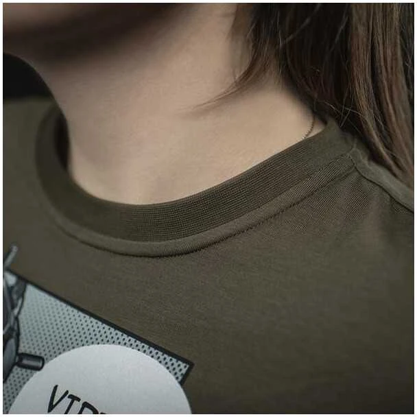 M-Tac T-Shirt Comics Drone Girl Marškinėliai su dronų motyvais