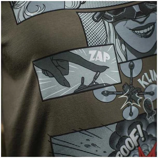 M-Tac T-Shirt Comics Drone Girl Marškinėliai su dronų motyvais