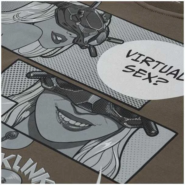 M-Tac T-Shirt Comics Drone Girl Marškinėliai su dronų motyvais