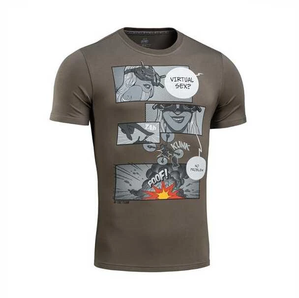 M-Tac T-Shirt Comics Drone Girl Marškinėliai su dronų motyvais