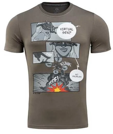 M-Tac T-Shirt Comics Drone Girl Marškinėliai su dronų motyvais