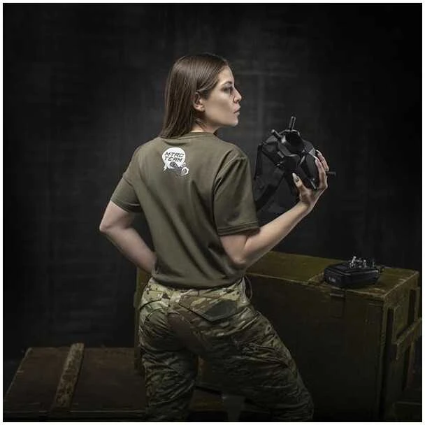 M-Tac T-Shirt Comics Drone Girl Marškinėliai su dronų motyvais
