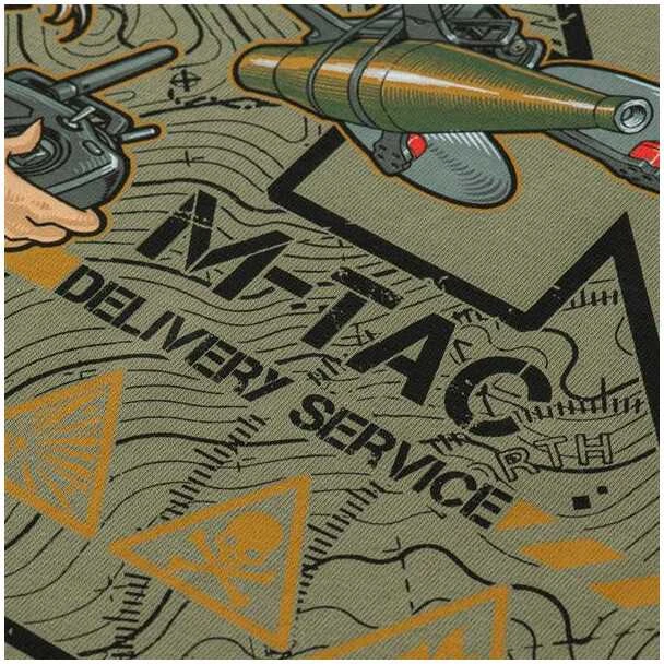 M-Tac T-Shirt Delivery Service Marškinėliai su dronų motyvais