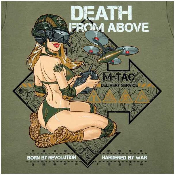 M-Tac T-Shirt Delivery Service Marškinėliai su dronų motyvais