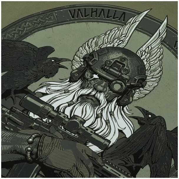 Kepurė M-Tac T-Shirt Odin Marškinėliai su skandinaviškais motyvais