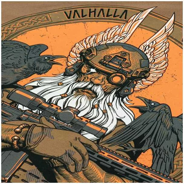 Kepurė M-Tac T-Shirt Odin Marškinėliai su skandinaviškais motyvais