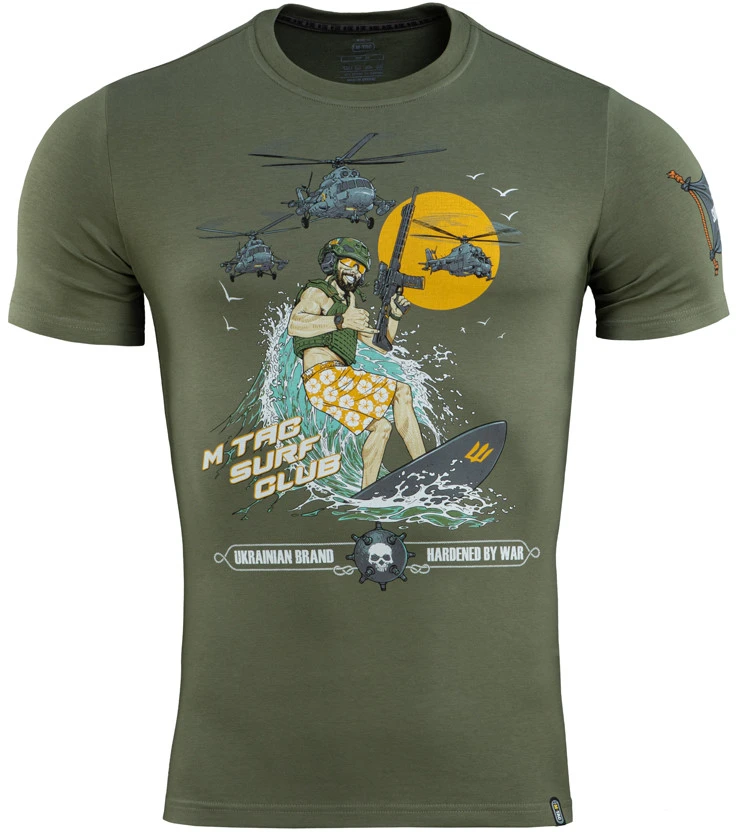 M-Tac T-Shirt Surf Club Marškinėliai su banglenčių motyvais