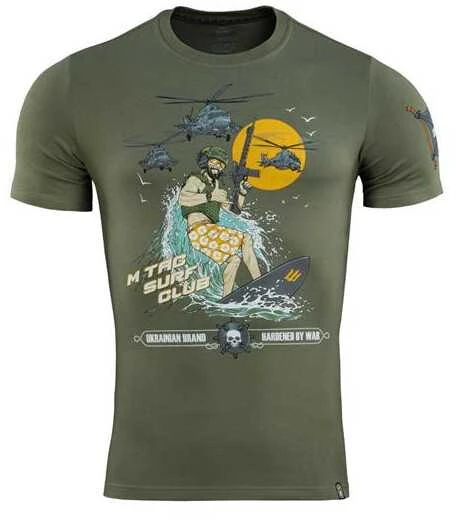 M-Tac T-Shirt Surf Club Marškinėliai su banglenčių motyvais