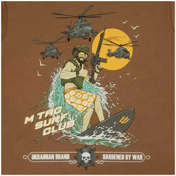 M-Tac T-Shirt Surf Club Marškinėliai su banglenčių motyvais
