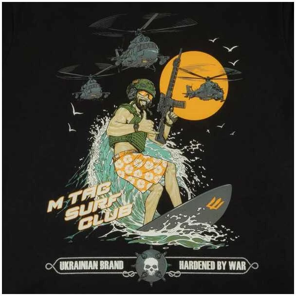 M-Tac T-Shirt Surf Club Marškinėliai su banglenčių motyvais